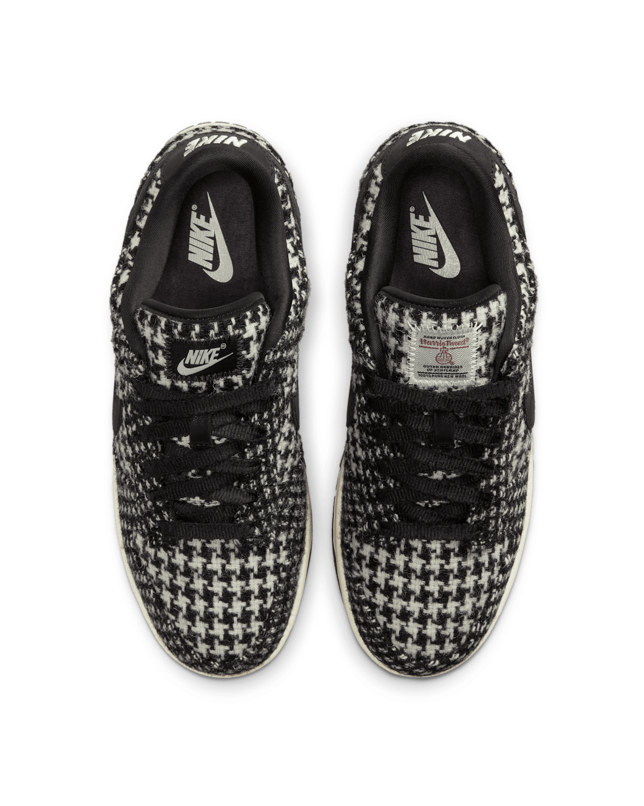 NIKE公式】レディース ダンク LOW x Harris Tweed® 'Black and Phantom